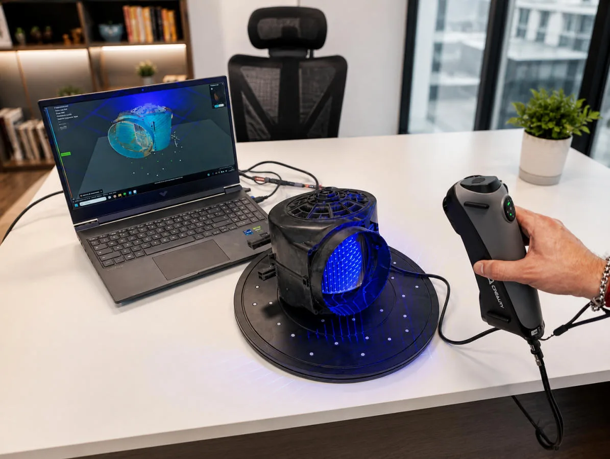 Mesh 3D da scansione laser di un telaio