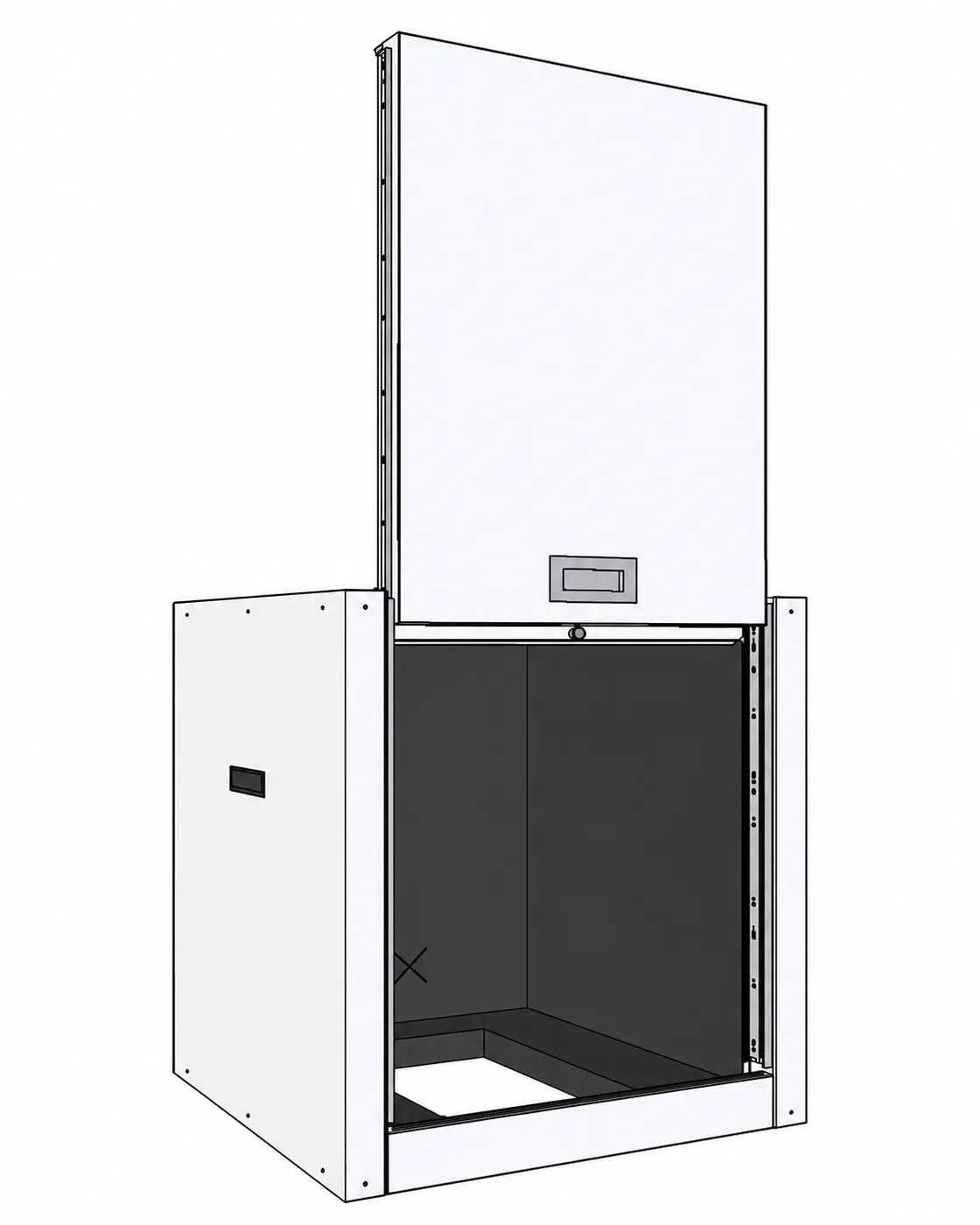 Modello CAD della cabina di test per Whirlpool