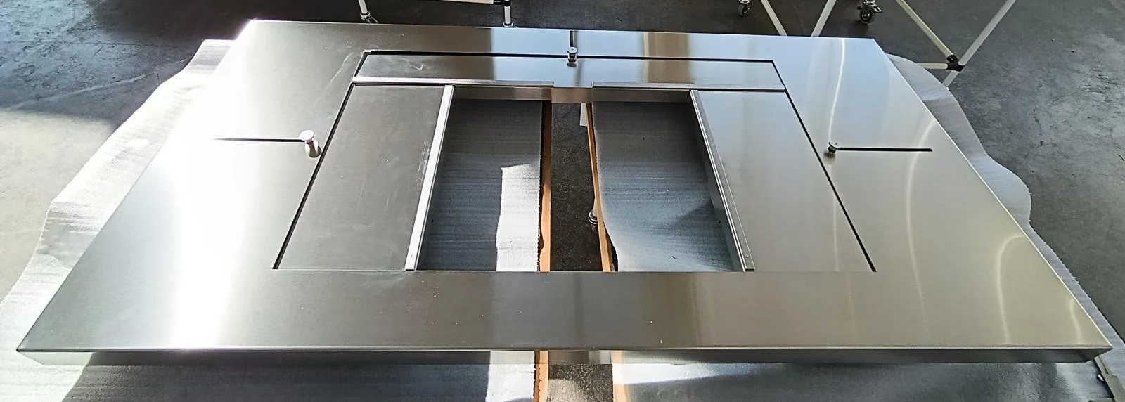 Piano in acciaio realizzato per Whirlpool